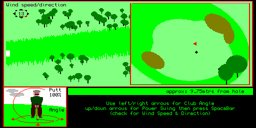 QBits Golf Play Screen