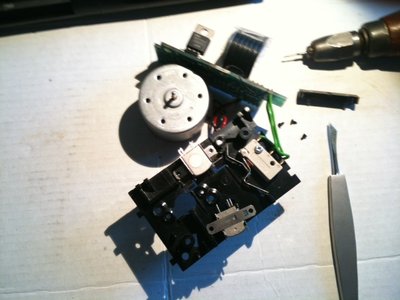 faulty head desoldered + dismounted