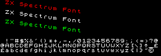 ZX Font @ QL