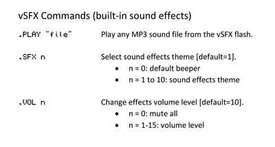 vSFX Commands