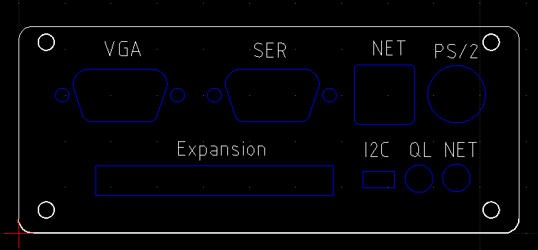 Q68 PCB in upper position rear panel
