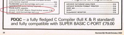 PDQL Psion upgrade advert