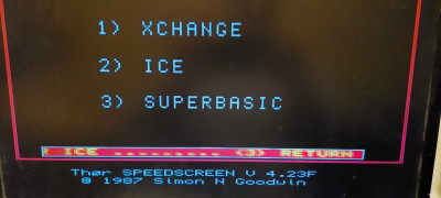 Thor System Disk Boot screen