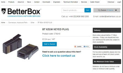 BT631W plugs from betterbox
