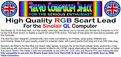 Retro Computer Shack SCART leads