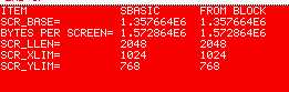 Sample output of the program