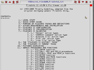 FileInfo2 keywords